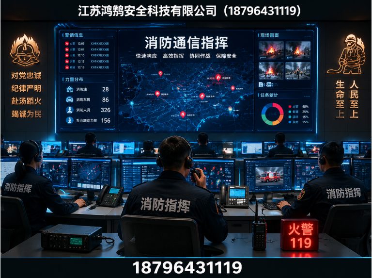 南宁消防通信指挥展示图